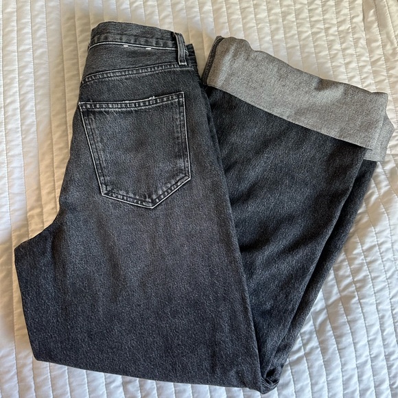 Agolde Dame High Rise Wide Leg Jeans in Ditch - Picture 5 of 7